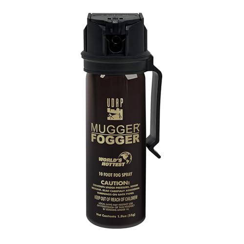 Pepper Power Self Defense Pepper Spray Fogger Black - Compact & Powerful