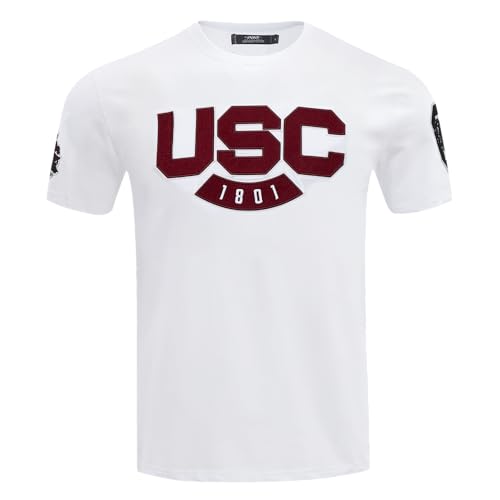 Men's University of South Carolina College Classic Chenille T-Shirt White L