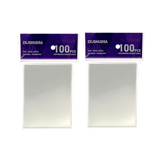Matte Trading Card Sleeves 66x91mm - White, 200 Pack