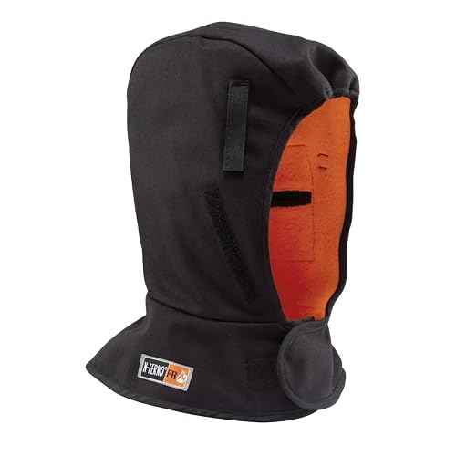 Ergodyne Winter Hard Hat Liner, FR Rated, Thermal Fleece Lining, Shoulder Length, N-Ferno 6882, Factory