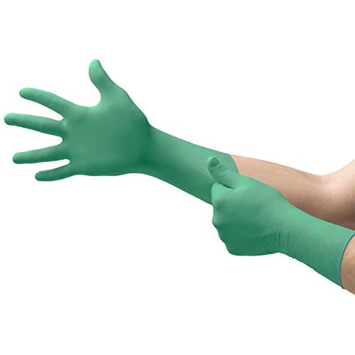 Microflex 93-260 Nitrile and Neoprene Gloves - Disposable, Chemical Resistant, Size Large (Pack of 50)