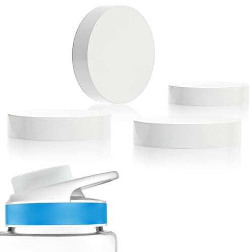 Replacement Lid Caps for Water Bottles - 4 Pack Leak-Proof Seals