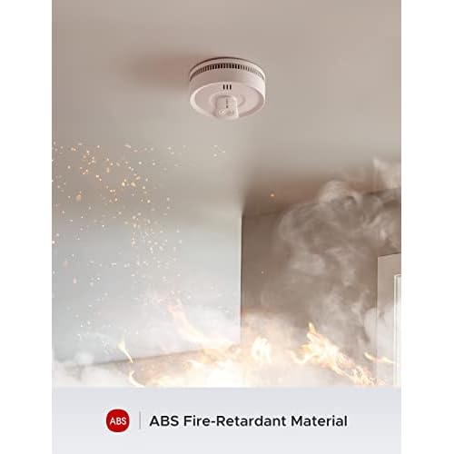 X-Sense Smoke Detector, Wireless Interconnected Smoke Alarm with 10-Year Battery Life and Transmission Range of Over 820 ft, SD20-W, Pack of 1