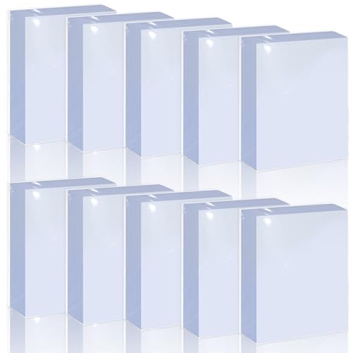 1000 Counts Baseball Trading Card Sleeves - Clear Plastic Protectors - White