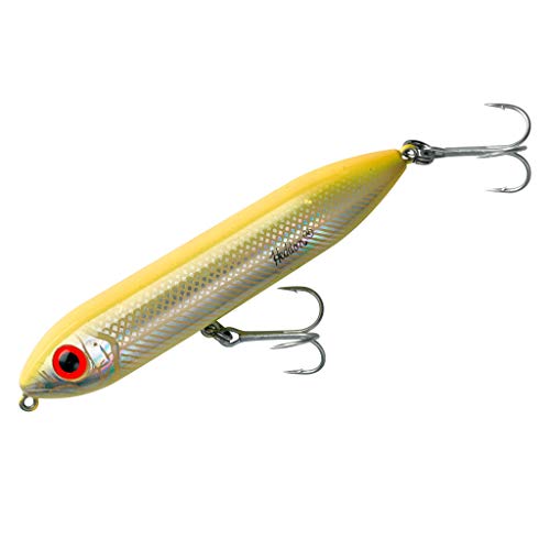Super Spook Jr Fishing Lure - Bone/Silver - 1/2 oz