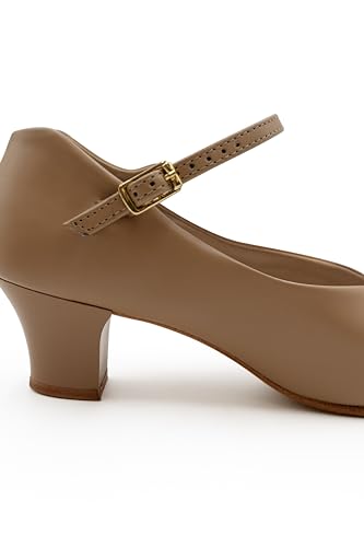 Capezio Women's Jr. Footlight Character Shoe Caramel 7 - Dance Performance Shoe