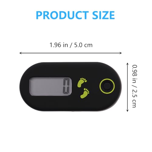 3D Digital Pedometer - Accurate Step Counter with Clip & Lanyard