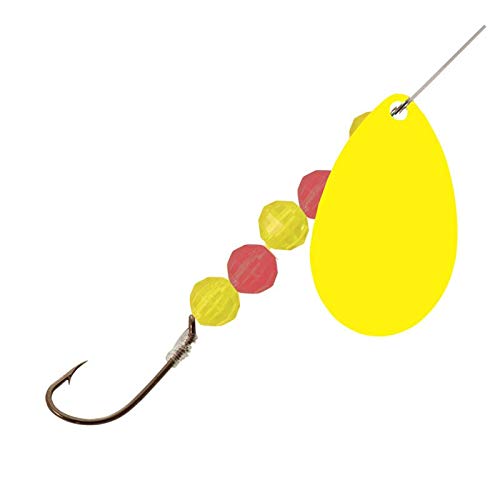 Walleye Spinner Rig - 40" Snell, #4 Indiana Blade, Firetiger