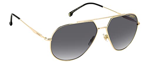 Carrera Men's Pilot Sunglasses 61mm Grey Lenses Gold Frame UV Protection