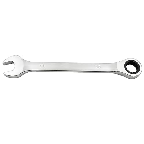 18mm Ratcheting Combination Wrench, 72 Teeth Metric Ratcheting Wrench SAE 12 Point Ratchet Box Ended Spanner Tools