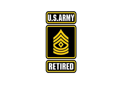 US Army Enlisted Ranks Decal - 1st Sergeant E-8 Sticker