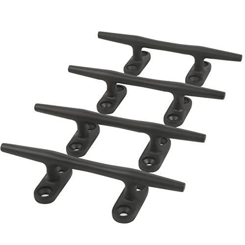 4-Inch Marine Dock Cleats - 316 Stainless Steel Boat Rope Cleat, 4-Pack