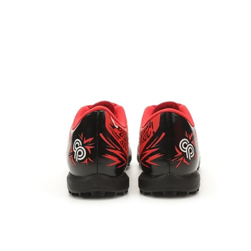 PUMA Unisex-Child Ultra Play Firm Ground Soccer Cleats - Big Kid Size, Red/Black/White