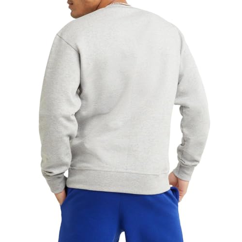 Champion Men's Fleece Crewneck Sweatshirt Medium Manhattan Mist Heather