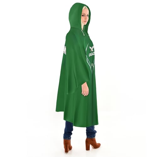 NFL Waterproof Rain Poncho - Philadelphia Eagles Team Color