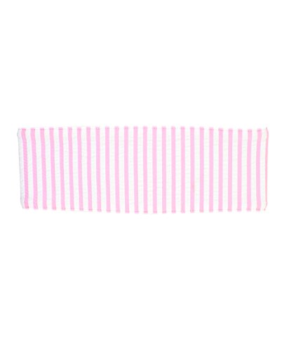 Baby Swim Headband for Girls - Pink Seersucker, UPF 50+, 2-8 Years