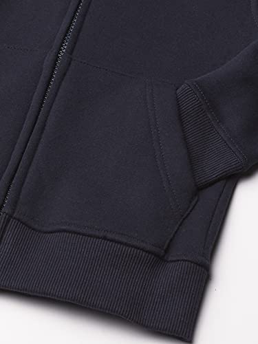 Nautica Boys Navy Long Sleeve Sensory-Friendly Fleece Zip Hoodie 10-12