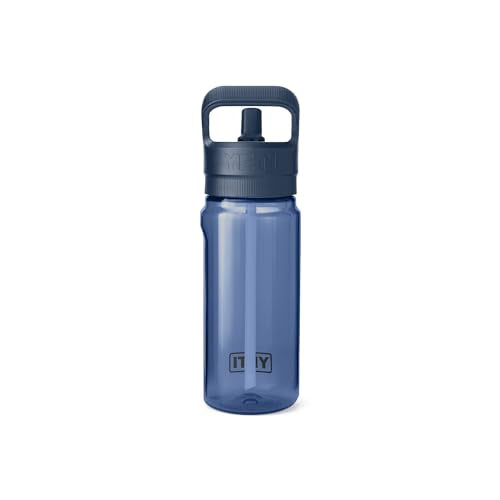 600 mL Yonder Water Bottle with Straw Cap - Navy