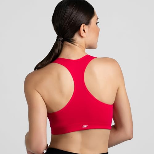 Skechers Women's Seamless Racerback Bra X-Large Black/Pink
