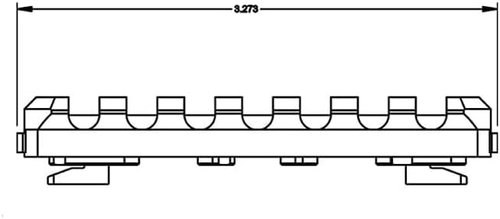 GOTICAL Keymod Picatinny/Weaver Rail System - 7 Slots HandGuard Mount | Black Matte - Set of 2