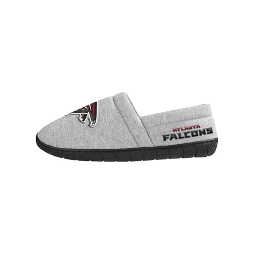 NFL Men's Sherpa Moccasins Slippers - Atlanta Falcons, Size 11-12