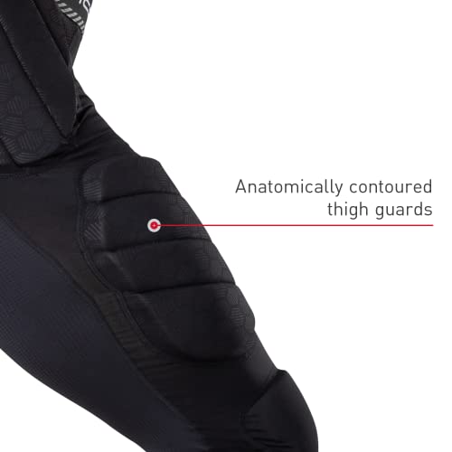 McDavid Men's Football 7-Pad Compression Tights Black Large Protection