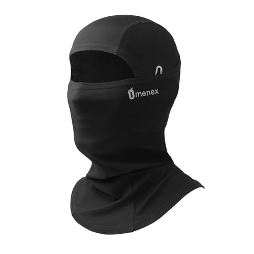 Lightweight Breathable Balaclava - UPF50 Sun Protection, Black - One Size