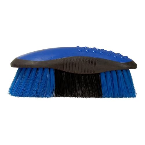 Stiff Bristle Grip Brush - Ergonomic Handle - Royal Blue