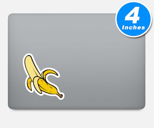Banana Stickers - 3 Pack of 2.5, 3 & 4 Inch Vinyl Decals