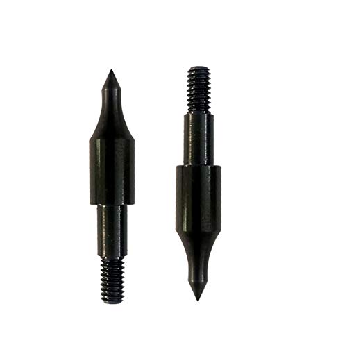 100 Grain Archery Field Points - 12 Pack Screw-In Practice Arrow Tips