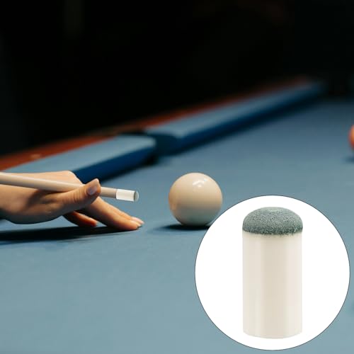 40-Pack Pool Cue Tips in 4 Sizes - Premium Rubber Billiard Tips