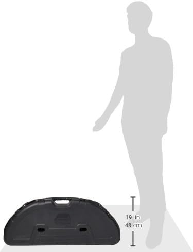 Plano Protector Compact Bow Case - Hard Black Bow Case for Up to 5 Arrows | Anti-Crush Archery Storage