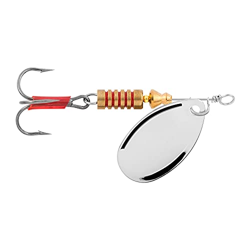 Bad Axe Inline Spinner Fishing Lure - Silver, 1/12 oz