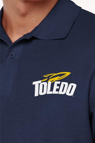 NCAA Men's 100% Cotton Knit Polo Shirt - 3X-Large Toledo Rockets