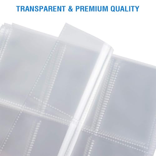 Sooez Trading Card Sleeves for Binder, Double Sided Holder, 36 Pack