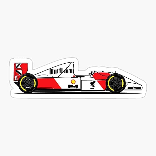Formula 1 Racing Car Vinyl Sticker - Senna MP4 Race Graphic Decal
