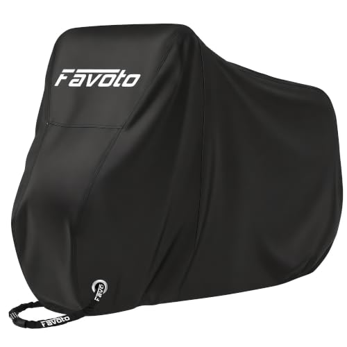 Favoto Waterproof Bike Cover XL for 1 or 2 Bikes Black