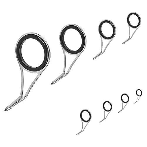 Fishing Rod Repair Kit - Silver & Black - 8 Pcs for All Rods