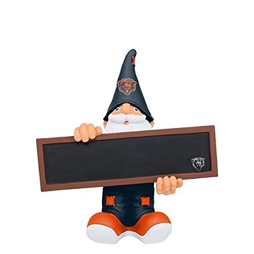 Chicago Bears Garden Gnome Statue - NFL Team Logo Chalkboard Sign - 11"