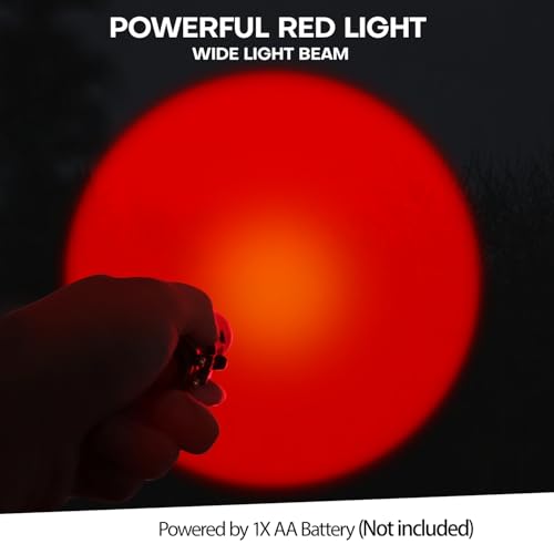 4 Pack Red LED Flashlights Single Mode Torch for Astronomy Night Observation