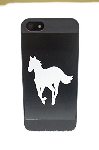 Horse Vinyl Decal Sticker - 2" x 2.5" (White) for Car & Cell Phone