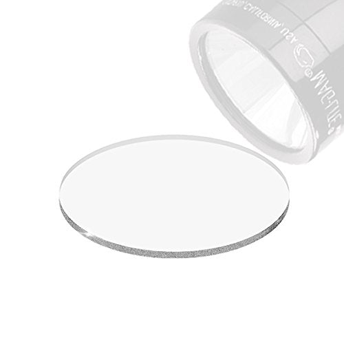 Tempered Glass Lens for Maglite C & D Cell Flashlights - Clear