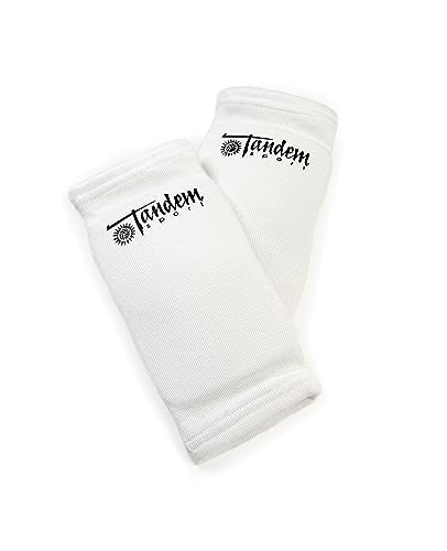 Volleyball Elbow Pads - White Protective Gear for Bruises