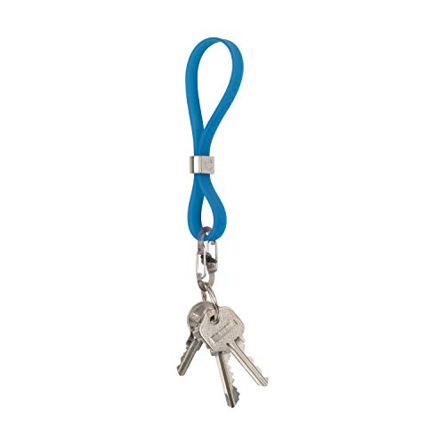 Cinch-A-Lot Stretch Key Strap - Adjustable Silicone - Blue