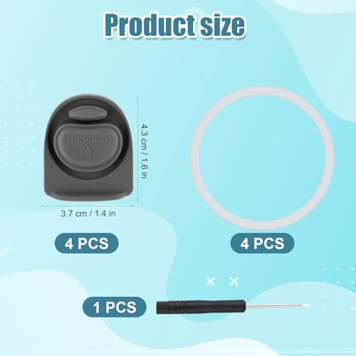 Silicone Replacement Stoppers & Seal Rings Set for Owala Bottles