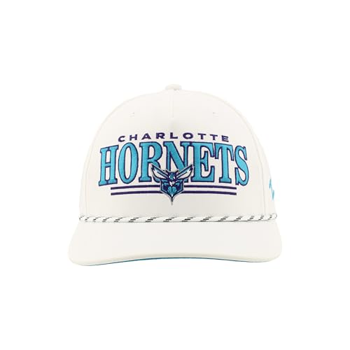 Charlotte Hornets Snapback Rope Hat - Adjustable White