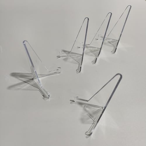 Acrylic Card Display Stand - 5 Pack Clear Mini Easels for Trading Cards & Collectibles