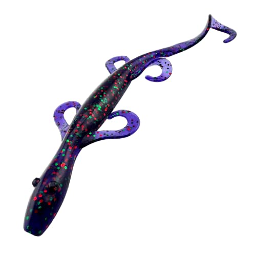 Wild Lizard Soft Lure - 5.5 Inch Junebug Creature Bait, 10-Pack