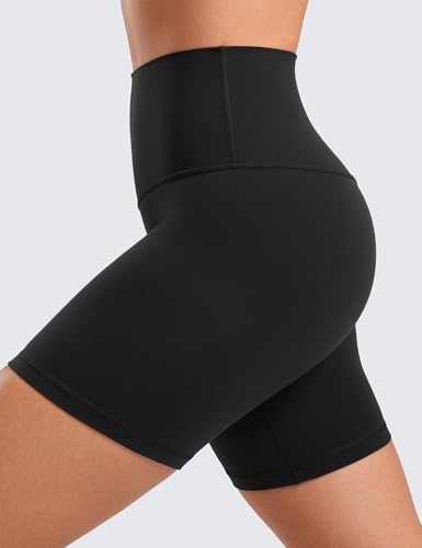High Waisted Biker Shorts 6" | Soft Compression Yoga Shorts for Women