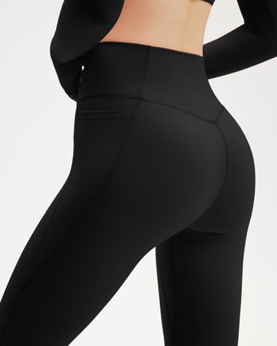 SUUKSESS Women 2-Piece Workout Set with Padded Twist Deep V Crop Top - Small / Black